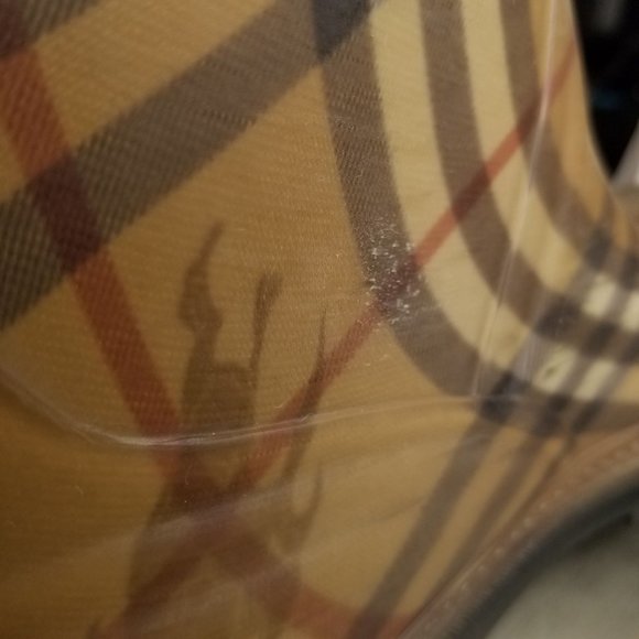 Burberry Haymarket Check Pattern Rubber Rain Boots size 9.5 womens - Picture 8 of 12